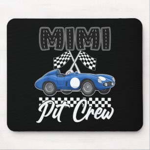 Race car birthday party racing family mimi pit mouse mat