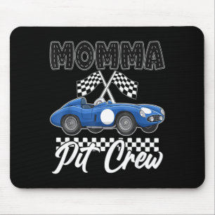 Race car birthday party racing family momma pit mouse mat
