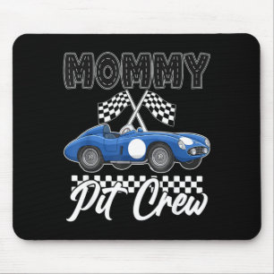 Race car birthday party racing family mummy pit mouse mat