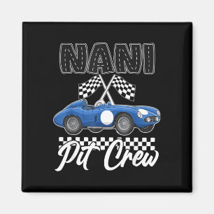 Race car birthday party racing family nani pit magnet