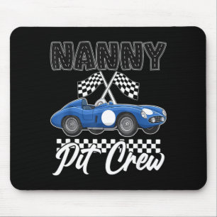 Race car birthday party racing family nanny pit mouse mat