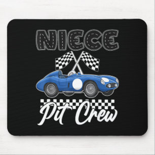 Race car birthday party racing family niece pit mouse mat