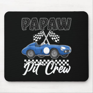 Race car birthday party racing family papaw pit mouse mat