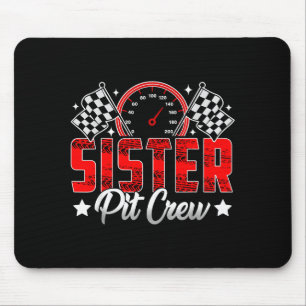 Race Car Birthday Party Racing Family Sister T Cre Mouse Mat