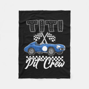 Race car birthday party racing family titi pit fleece blanket