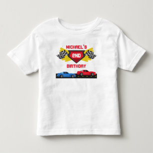 Race Car Birthday T-shirt Toddler Kid Child