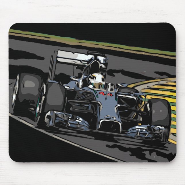 RACE CAR - BORN TO RACE MOUSE MAT (Front)