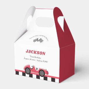 Race Car Boy Birthday Party Favour Box