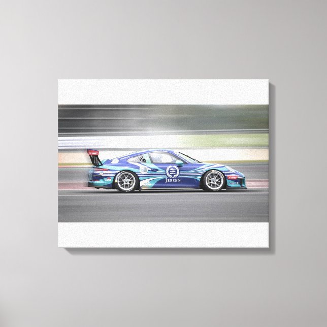Race Car Canvas Print (Front)