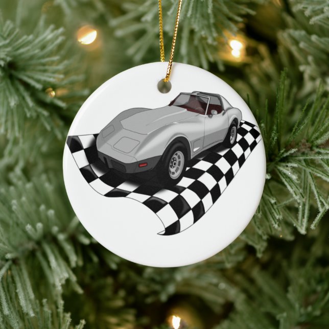 Race Car Christmas Ornament (Tree)