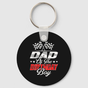 Race Car Dad Of The Birthday Boy Racing Family T C Key Ring