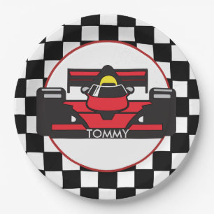 Race Car Design Paper Party Plate