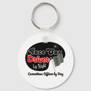 Race Car Driver by Night Corrections Officer by Da Key Ring