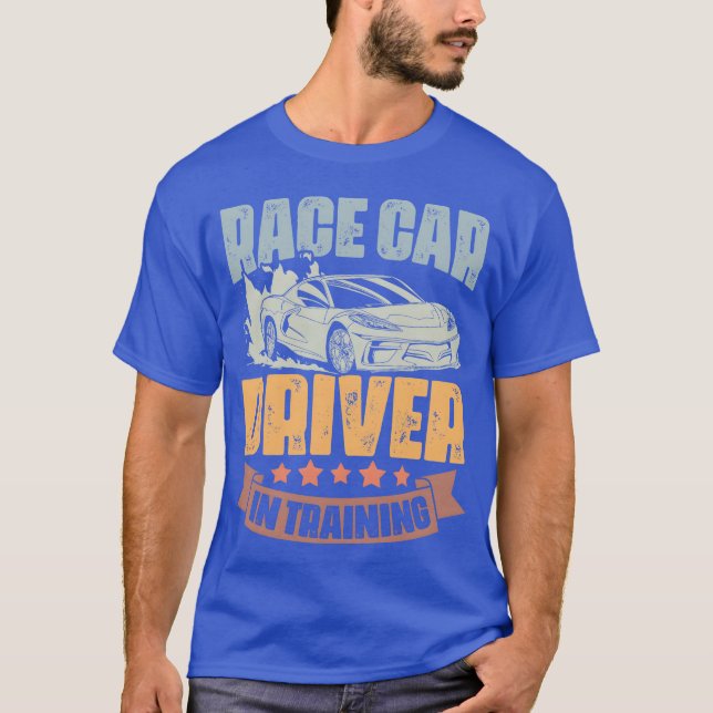 Race Car Driver Inraining Retro Car Race boy boy T-Shirt (Front)