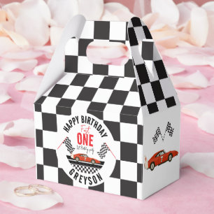 Race Car Favor Box – Fast One 1st Birthday Party