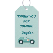Race Car Favour Bag Gift Tags