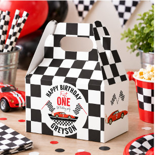 Race Car Favour Box – Fast One 1st Birthday Party
