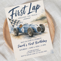 Race Car, First Birthday, One