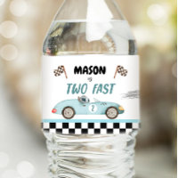Race Car Fuel Vintage Racing Blue Boy Birthday