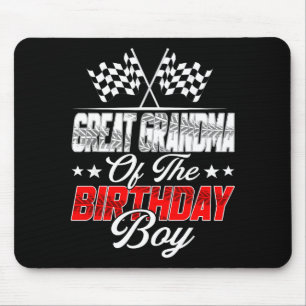 Race Car Great Grandma Of The Birthday Boy Racing  Mouse Mat
