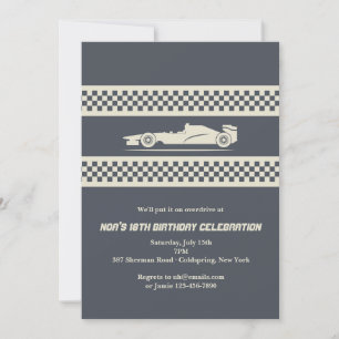 Race Car Invitation