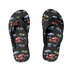 Race Car Kid's Flip Flops