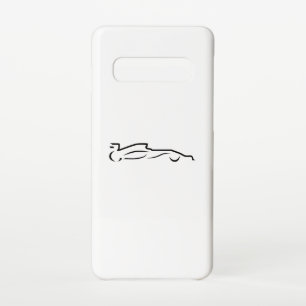 Race Car Line Drawing Silhouette Samsung Galaxy Case