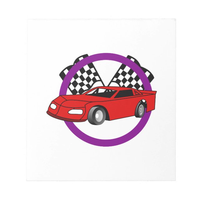 Race Car Logo Notepad (Front)