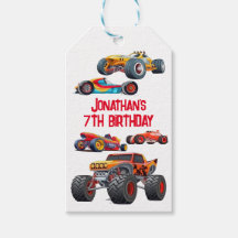 Race Car Monster Truck Cars Racing Birthday