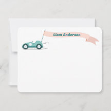 Race Car Note Card