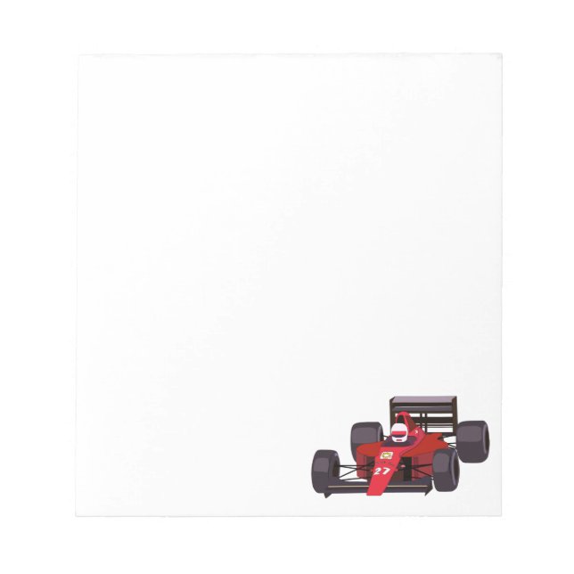 Race Car Notepad (Front)