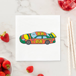 Race Car Number 88 Napkin