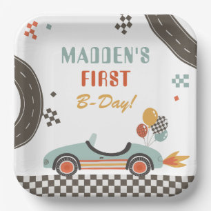 Race Car Party Paper Plates
