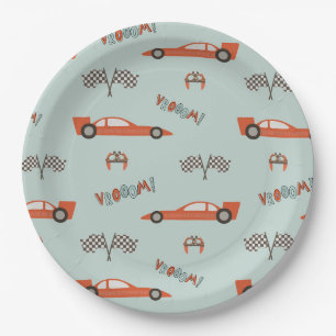 Race Car Party Paper Plates   Vintage Race Car