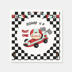 Race Car Racing Kid's Birthday Theme Napkin