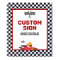 Race Car Racing Two Fast Boy Birthday Custom