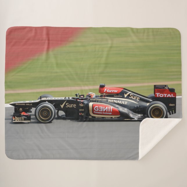 RACE CAR SHERPA BLANKET (Front (Horizontal))