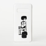 Race Car Silhouette black and white Samsung Galaxy Case<br><div class="desc">Amazing race car silhouette. Cool racer outfit with unique motor racing motive. A perfect match for all racing car lovers,  especially for everyone how wants to remember the good old real racing cars.</div>