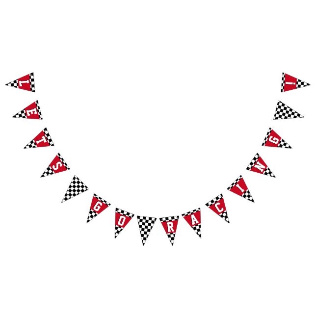 Race Car Theme Party Boy Birthday Bunting (All)