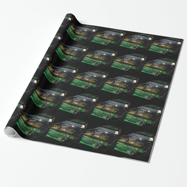 Race Car Wrapping Paper (Unrolled)