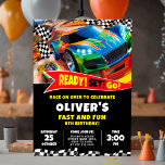 Race Cars Birthday Invitation<br><div class="desc">Our Race Cars Birthday Invitation is not only visually engaging but also made with premium quality digital design elements. Enjoy the freedom of a personalised experience while creating lifelong memories. Whether you’re celebrating a birthday, a themed party, or just a fun gathering, our invitation is a must-have for your racing...</div>