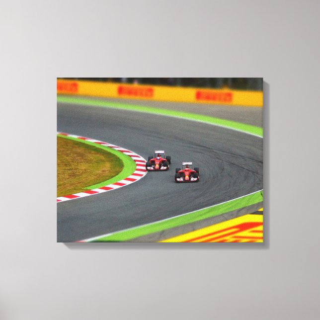 Race Cars Canvas Print (Front)