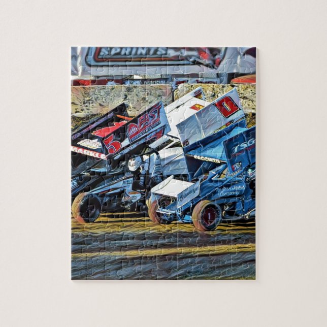 Race Cars Jigsaw Puzzle (Vertical)