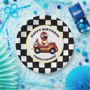 Race Fans Birthday Party Paper Plate