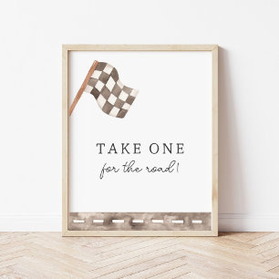 Race Flag Custom Favour Sign