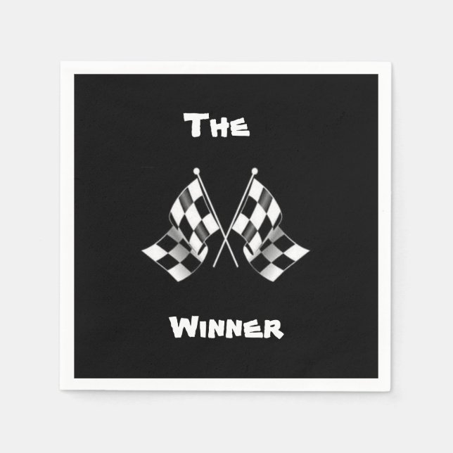 Race Flag Napkins (Front)