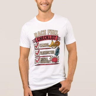 Race Fuel Checklist | Funny Runner Humour Tri-Blend Shirt