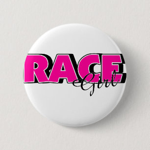 Race Girl 6 Cm Round Badge
