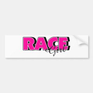 Race Girl Bumper Sticker