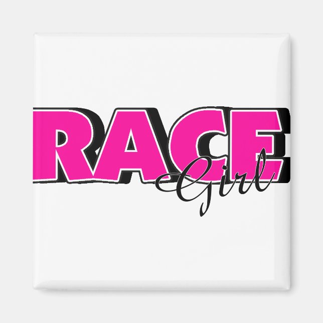 Race Girl Magnet (Front)
